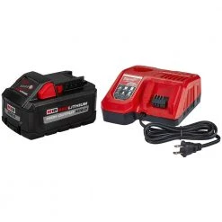 Milwaukee 48-59-1880 M18 18V 8.0Ah REDLITHIUM High Output Battery Starter Kit Tools & Equipment