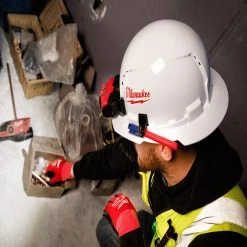 Tools & Equipment Milwaukee 48-73-1011 Full Brim Vented Hard Hat W/ BOLT Slots Type 1 Class C