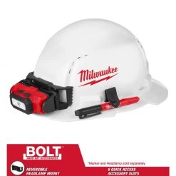 Tools & Equipment Milwaukee 48-73-1011 Full Brim Vented Hard Hat W/ BOLT Slots Type 1 Class C