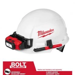 Milwaukee 48-73-1021 Front Brim Vented Hard Hat W/ BOLT Slots Type 1 Class E Tools & Equipment
