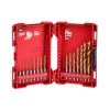Power Tools Milwaukee 48-89-4630 SHOCKWAVE Durable Impact Duty Titanium Drill Bit Set -15 PC