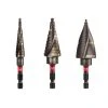 Power Tools Milwaukee 48-89-9257 Titanium SHOCKWAVE Impact Duty Step Bit Kit 3 Piece