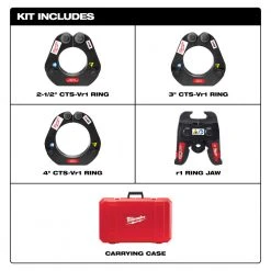 Tools & Equipment Milwaukee 49-16-2690 M18 FORCE LOGIC Durable Press Ring Kit W/ 2-1/2