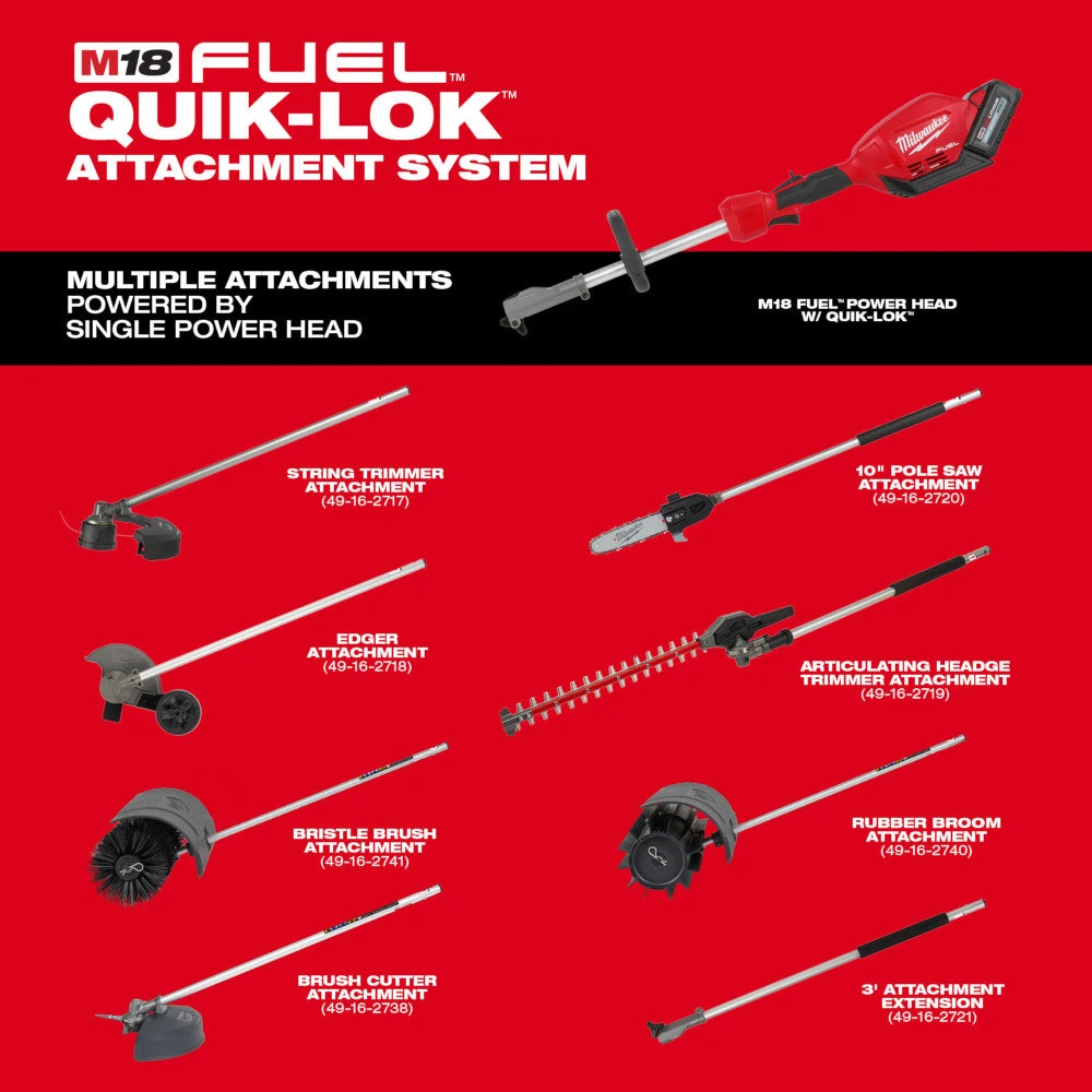 Milwaukee 49-16-2741 M18 FUEL QUIK-LOK Bristle Brush Attachment Lawn & Outdoor Power 6 Milwaukee 49-16-2741 M18 FUEL QUIK-LOK Bristle Brush Attachment Lawn & Outdoor Power