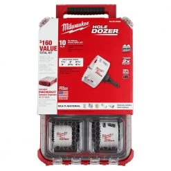 Milwaukee 49-22-5606 PACKOUT Compact Organizer Hole Dozer Hole Saw Kit - 10 PC
