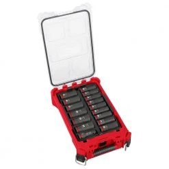 Milwaukee 49-66-6803 SHOCKWAVE 1/2” Impact Duty Socket MM PACKOUT Set - 16 PC Tools & Equipment