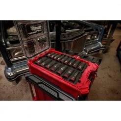 Milwaukee 49-66-6803 SHOCKWAVE 1/2” Impact Duty Socket MM PACKOUT Set - 16 PC Tools & Equipment