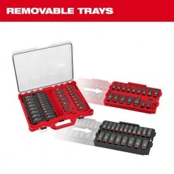 Tools & Equipment Milwaukee 49-66-6805 SHOCKWAVE 3/8” Impact Duty Socket PACKOUT Set - 36 PC