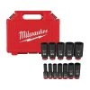 Milwaukee 49-66-7006 SHOCKWAVE 3/8" Drive SAE 6 Point Socket Set - 12PC | Durable Hand Tools for Automotive & Mechanics 2 Milwaukee 49-66-7006 SHOCKWAVE 3/8" Drive SAE 6 Point Socket Set - 12PC Tools & Equipment