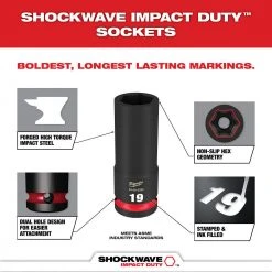 Milwaukee 49-66-7008 SHOCKWAVE 3/8