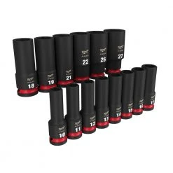 Milwaukee 49-66-7014 SHOCKWAVE 1/2" Impact Duty Metric Deep Socket Set - 14 PC 17 Milwaukee 49-66-7014 SHOCKWAVE 1/2