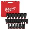 Milwaukee 49-66-7015 SHOCKWAVE 1/2" Drive Metric 6 Point Impact Socket Set -29PC Tools & Equipment