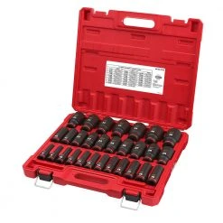 Milwaukee 49-66-7015 SHOCKWAVE 1/2" Drive Metric 6 Point Impact Socket Set - 29PC | Automotive & Hand Tools 17 Milwaukee 49-66-7015 SHOCKWAVE 1/2