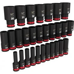 Milwaukee 49-66-7015 SHOCKWAVE 1/2" Drive Metric 6 Point Impact Socket Set - 29PC | Automotive & Hand Tools 22 Milwaukee 49-66-7015 SHOCKWAVE 1/2