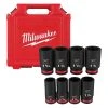 Milwaukee 49-66-7018 SHOCKWAVE Impact Duty 3/4" SAE 6 Point Socket Set - 8PC