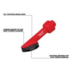Tools & Equipment Milwaukee 49-90-2021 AIR-TIP Rotating Corner Brush Tool Attachment