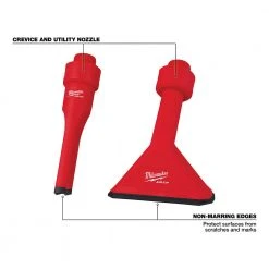 Tools & Equipment Milwaukee 49-90-KIT1 AIR-TIP Nozzle/Rotating Brush/Pivoting Brush Attachment Kit