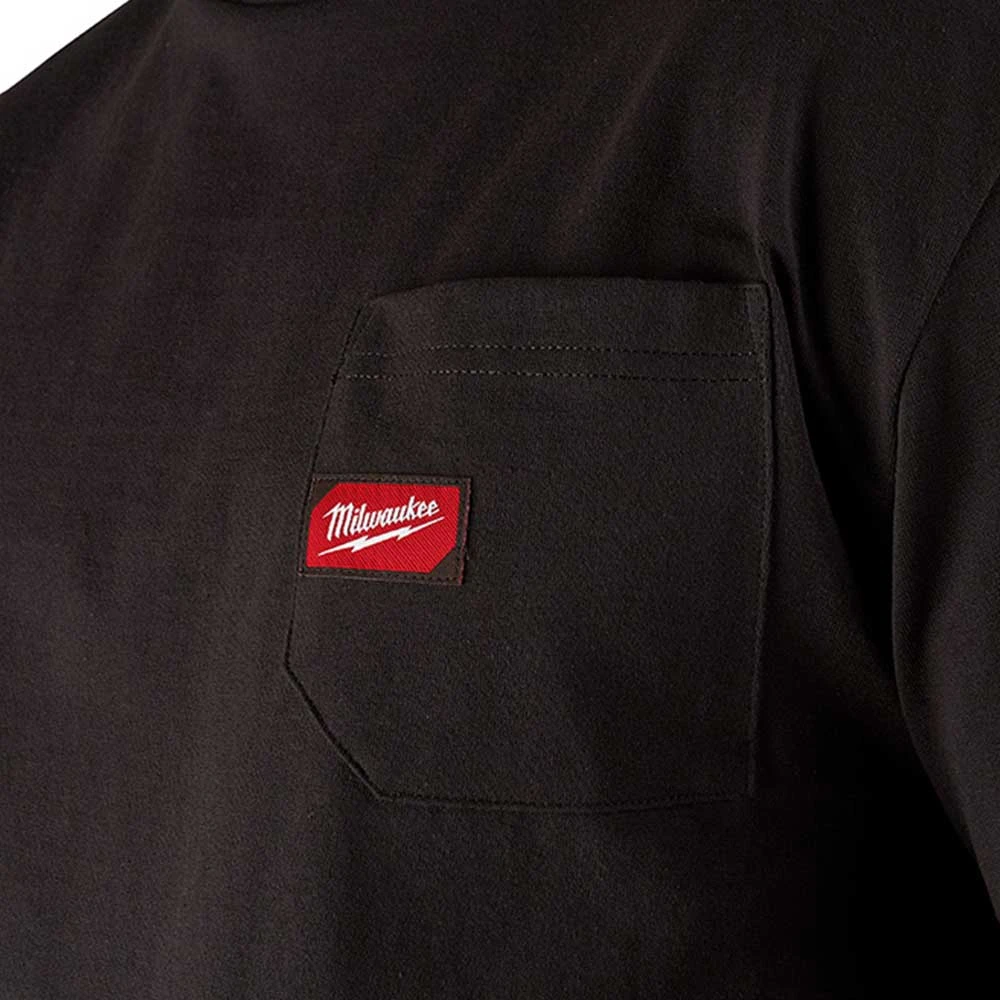 Tools & Equipment Milwaukee 601B-XL Heavy Duty Pocket T-Shirt Short Sleeve Black - XL 5 Tools & Equipment Milwaukee 601B-XL Heavy Duty Pocket T-Shirt Short Sleeve Black - XL