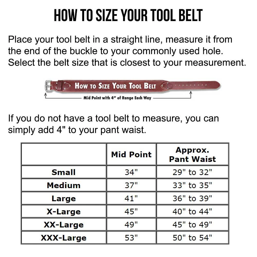 Tools & Equipment Occidental Leather 5191LG Pro Carpenter 5 Bag Assembly Tool Belt - Size Large 4 Tools & Equipment Occidental Leather 5191LG Pro Carpenter 5 Bag Assembly Tool Belt - Size Large
