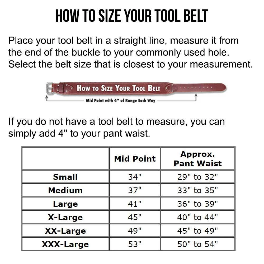 Occidental Leather 5530M Stronghold Big Oxy Set Tool Belt Bag - Size Medium 4 Occidental Leather 5530M Stronghold Big Oxy Set Tool Belt Bag - Size Medium