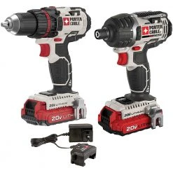 Porter-Cable PCCK602L2 20V MAX Cordless Hex Lithium-Ion 2-Tool Combo Kit Tools & Equipment