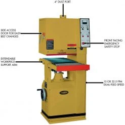 Powermatic 1632 5-Hp 230V 16" Open End Pneumatic Belt Sander W/ Combo Head Tools & Equipment