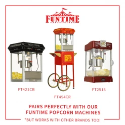 FunTime FT2512 2.5-Ounce 3-in-1 Popcorn Portion Movie Pouch Kit - 12pk