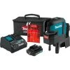 Makita SK106DNAX 12 Volt 2.0Ah CXT Cordless Self-Leveling 4 Point Red Laser Kit Tools & Equipment