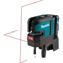 Makita SK106DNAX 12 Volt 2.0Ah CXT Cordless Self-Leveling 4 Point Red Laser Kit Tools & Equipment