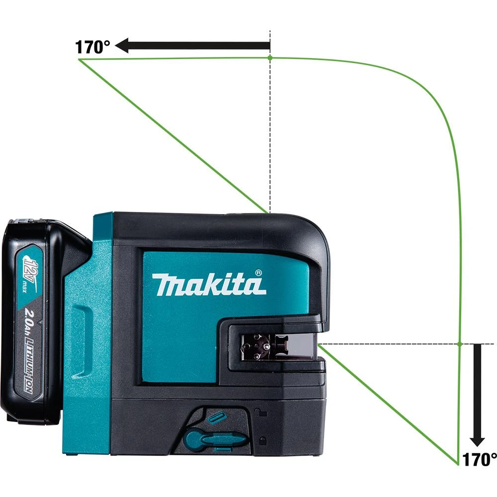 Makita SK106GDNAX 12 Volt CXT Cordless Self-Leveling 4 Point Green Laser Kit Tools & Equipment 13 Makita SK106GDNAX 12 Volt CXT Cordless Self-Leveling 4 Point Green Laser Kit Tools & Equipment