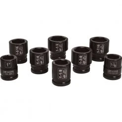 Ingersoll-Rand Ingersoll Rand SK6H8N 3/4 Inch Drive SAE Impact Socket Set 8 Piece Tools & Equipment