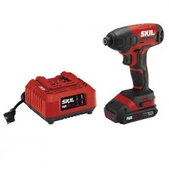 Tools & Equipment Skil ID572702 20V 1/4 Inch Hex Impact Driver Kit With PWRCORE Lithium Battery