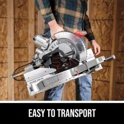 SKILSAW SPT88-02 12” Corded Worm Drive Dual Bevel Sliding Miter Saw Tools & Equipment