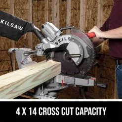 SKILSAW SPT88-02 12” Corded Worm Drive Dual Bevel Sliding Miter Saw Tools & Equipment