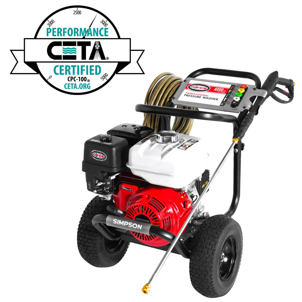 Simpson 60869 4000 PSI 3.5 GPM Gas Powered Monster Powershot Pressure Washer for Lawn & Outdoor Cleaning 5 Simpson 60869 4000 Psi 3.5 Gpm Gas Powered Monster Powershot Pressure Washer Lawn & Outdoor Power