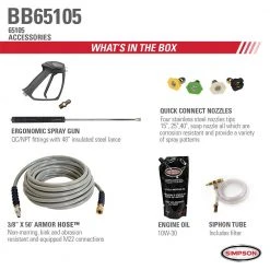SIMPSON BB65105 4,000-Psi 4.0-Gpm Pressure Washer Big Brute By VANGUARD - 65105