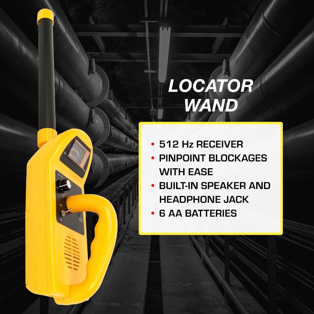 Tools & Equipment Video Snake SWJ-512R 512hz Reciever Locater Transmitter Wand 6 Tools & Equipment Video Snake SWJ-512R 512hz Reciever Locater Transmitter Wand
