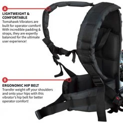 Tools & Equipment Tomahawk Power TVIBH+TVW10-P 1.6 HP Honda Concrete Vibrator W/ 10' Whip Backpack