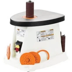 Shop Fox W1831 Oscillating Spindle Sander W/ 5 Rubber Sanding Drums & 6 Sleeves Sanders