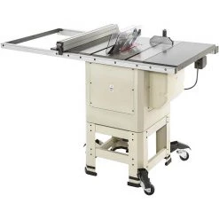 Shop Fox W1837 10" 2 HP Open-Stand Hybrid Table Saw With Enclosed Cabinet Bottom