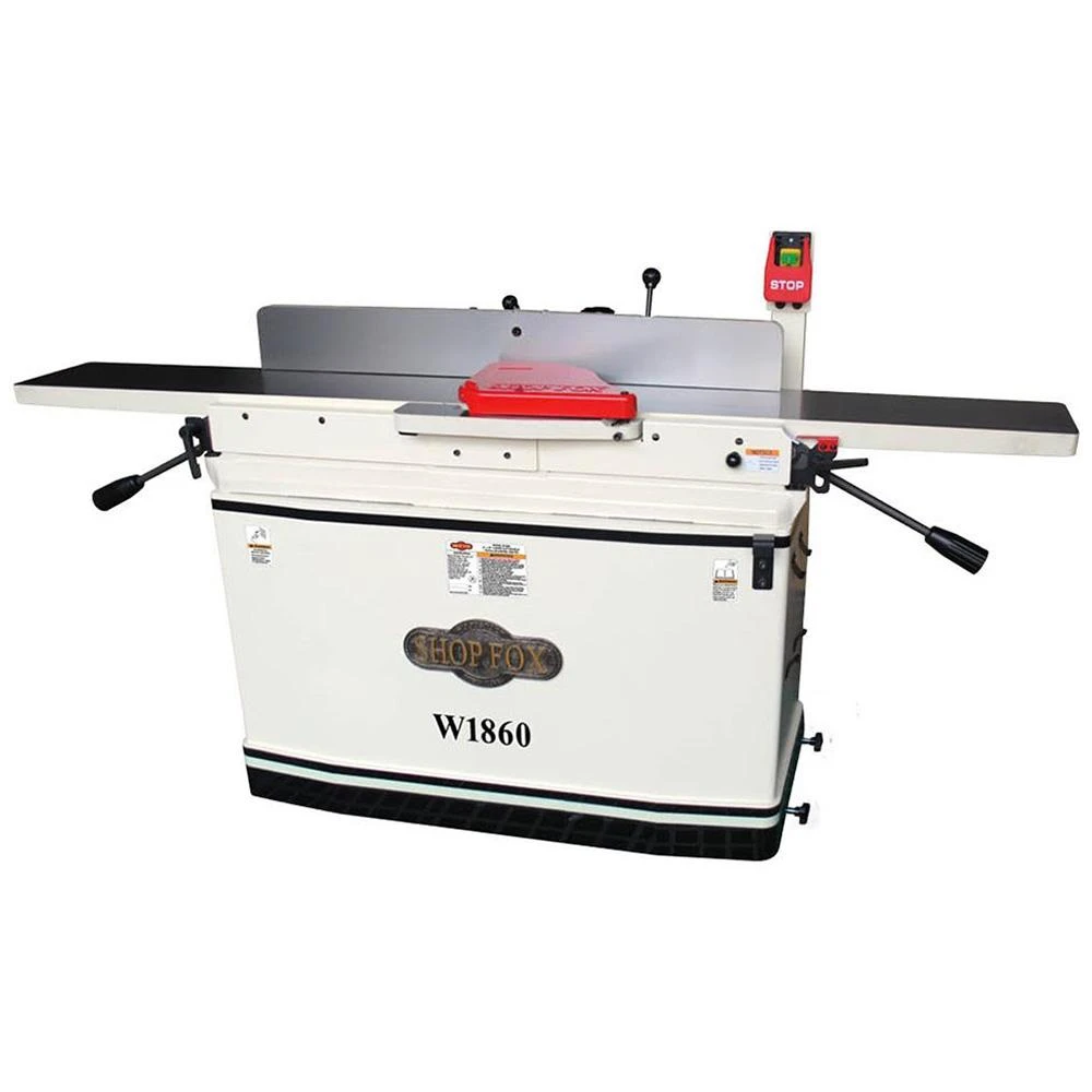 Shop Fox W1860 230V 8" x 76" Parallelogram Spiral Cutterhead Jointer | Power Tools & Equipment 3 Tools & Equipment Shop Fox W1860 230 Volt 8 Inch X 76 Inch Parallelogram Spiral Cutterhead Jointer