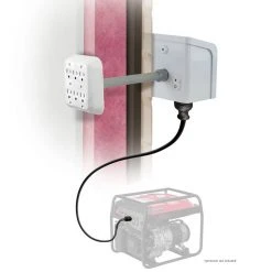 Transfer Switches Reliance WKPBN3010 250-Volt 30-Amp Generator Through The Wall Kit W/ PC3010M