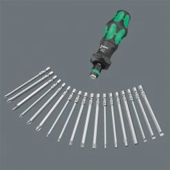 Wera 05057483001 Kraftform Kompakt Turbo Imperial Screwdriver Set - 19 PC
