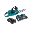 Lawn & Outdoor Power Makita XCU07PT 36 Volt X2 14 Inch 5.0Ah Cordless Chainsaw Kit W/ 2 Batteries