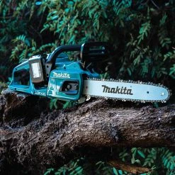 Lawn & Outdoor Power Makita XCU07PT 36 Volt X2 14 Inch 5.0Ah Cordless Chainsaw Kit W/ 2 Batteries