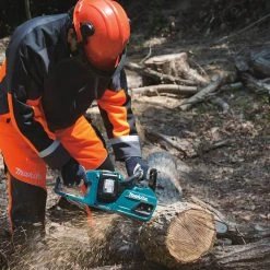 Lawn & Outdoor Power Makita XCU07PT 36 Volt X2 14 Inch 5.0Ah Cordless Chainsaw Kit W/ 2 Batteries