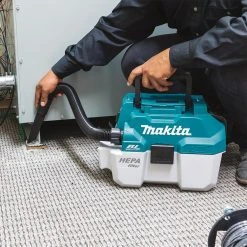 Tools & Equipment Makita XCV11T 18 Volt 5.0Ah X2 LXT 2 Gallon HEPA Wet/Dry Dust Vacuum Kit