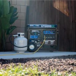 Dual Fuel Generators DuroMax XP10000DX 10,000 Watt Dual Fuel Gas Propane Portable Generator W/ CO Alert