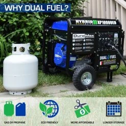 DuroMax XP10000EH 10,000 Watt Portable Dual Fuel Gas Propane Generator – Reliable Home & Jobsite Power 17 DuroMax XP10000EH 10,000 Watt Portable Dual Fuel Gas Propane Generator