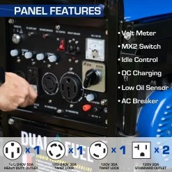 DuroMax XP10000EH 10,000 Watt Portable Dual Fuel Gas Propane Generator – Reliable Home & Jobsite Power 20 DuroMax XP10000EH 10,000 Watt Portable Dual Fuel Gas Propane Generator